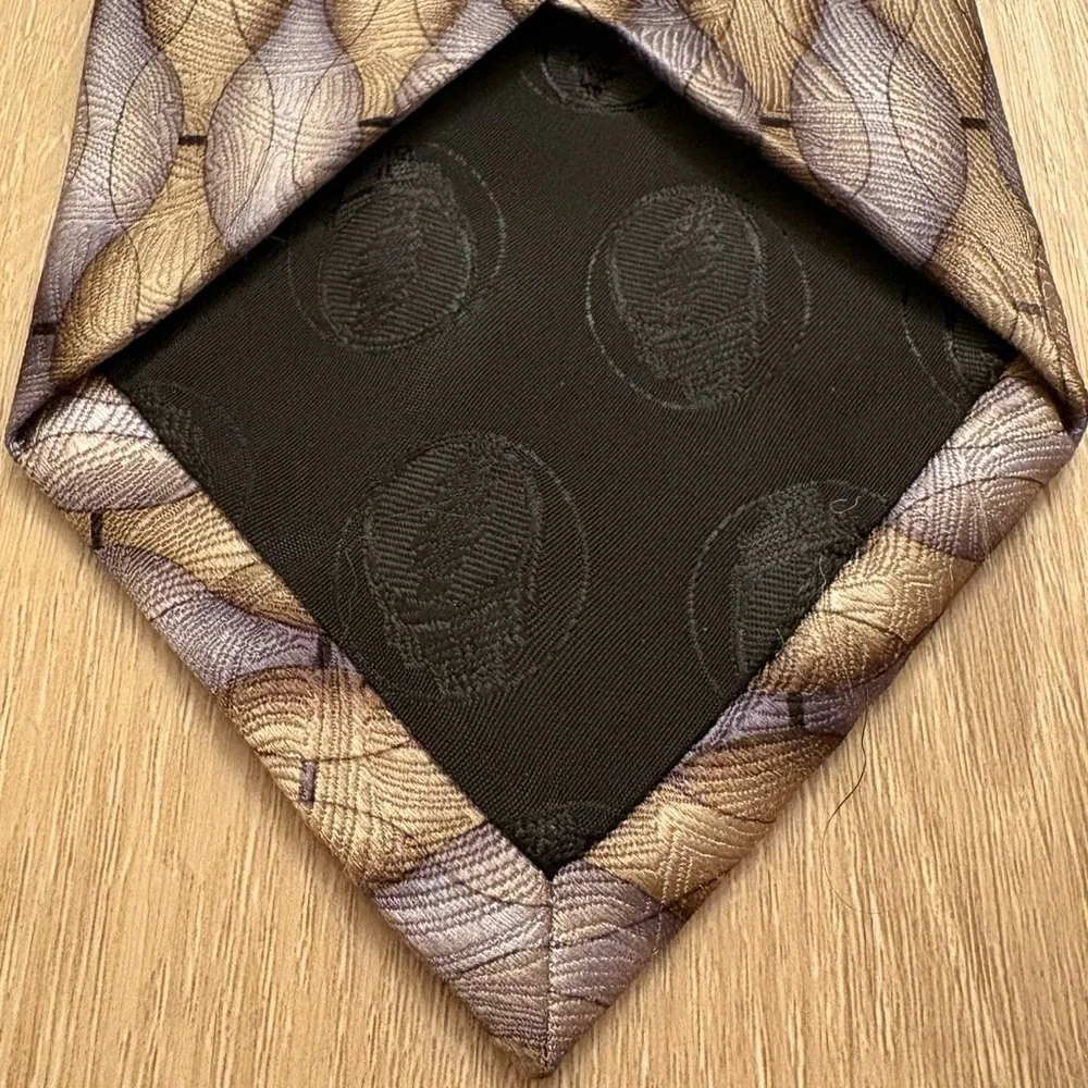 Grateful Dead Men's Tie Extra Large 65” Long Neutral Tones